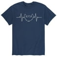 thumbnail image 1 of Instant Message - Ekg Line Beard - Men's Short Sleeve Graphic T-Shirt, 1 of 5