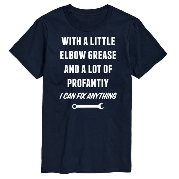 Instant Message - Elbow Grease And Profanity - Men's Short Sleeve Graphic T-Shirt