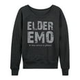 thumbnail image 1 of Instant Message - Elder Emo Never A Phase  - Women's Lightweight French Terry Long Sleeve Shirt, 1 of 6