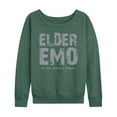 thumbnail image 1 of Instant Message - Elder Emo Never A Phase  - Women's Lightweight French Terry Long Sleeve Shirt, 1 of 6