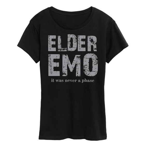 Instant Message - Elder Emo Never A Phase - Women's Short Sleeve Graphic T-Shirt