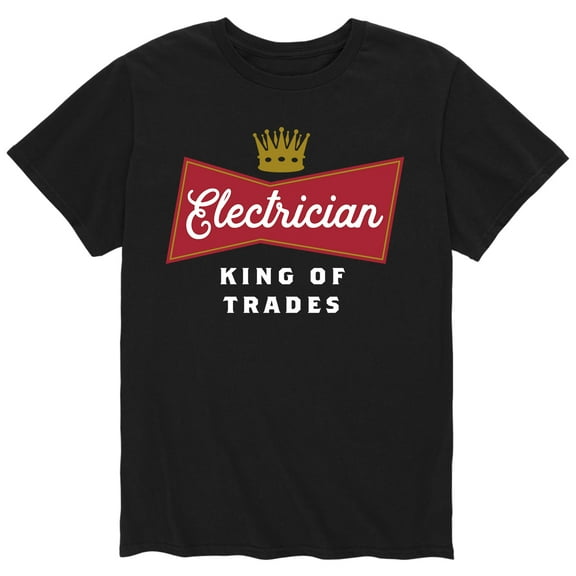 Instant Message - Electrician King Of Trades - Men's Short Sleeve Graphic T-Shirt