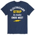 thumbnail image 1 of Instant Message - Electricians Strip To Make Ends Meet - Men's Short Sleeve Graphic T-Shirt, 1 of 5