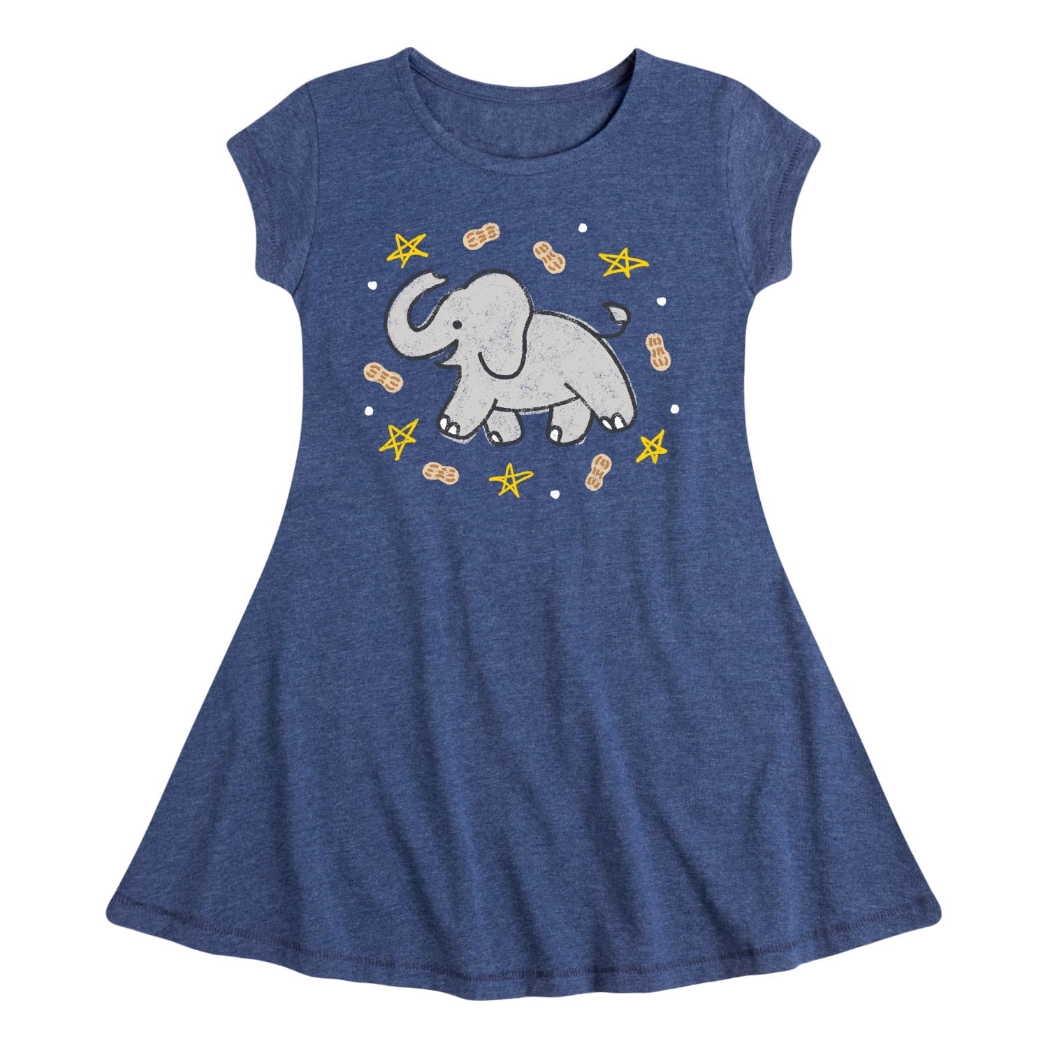 Instant Message - Elephants Love Peanuts - Toddler & Youth Girls Fit ...