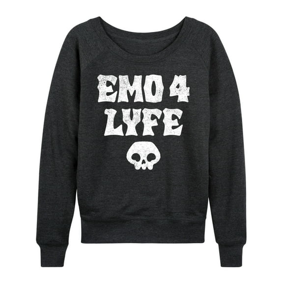 Instant Message - Emo 4 Lyfe  - Women's Lightweight French Terry Long Sleeve Shirt
