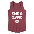 thumbnail image 1 of Instant Message - Emo 4 Lyfe  - Women's Racerback Tank Top, 1 of 6