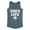 thumbnail image 1 of Instant Message - Emo 4 Lyfe  - Women's Racerback Tank Top, 1 of 6