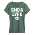thumbnail image 1 of Instant Message - Emo 4 Lyfe  - Women's Short Sleeve Graphic T-Shirt, 1 of 7