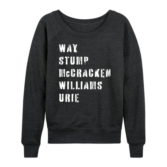 Instant Message - Emo Band List  - Women's Lightweight French Terry Long Sleeve Shirt