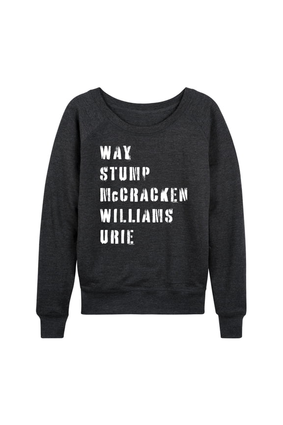 - Emo Band List  - Women's Lightweight French Terry Long Sleeve Shirt
