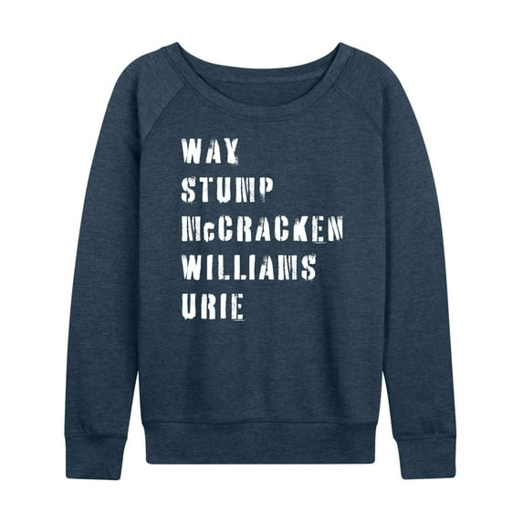 Instant Message - Emo Band List - Women's Lightweight French Terry Long Sleeve Shirt