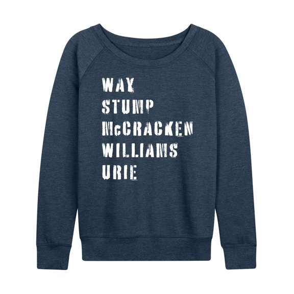 Instant Message - Emo Band List - Women's Lightweight French Terry Long Sleeve Shirt