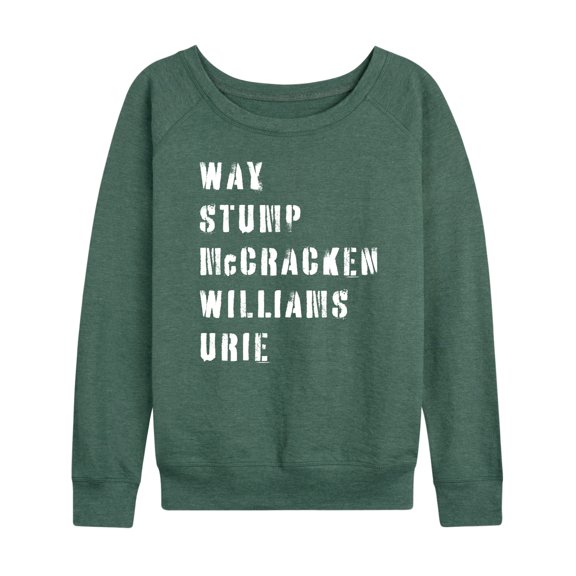 Instant Message - Emo Band List  - Women's Lightweight French Terry Long Sleeve Shirt