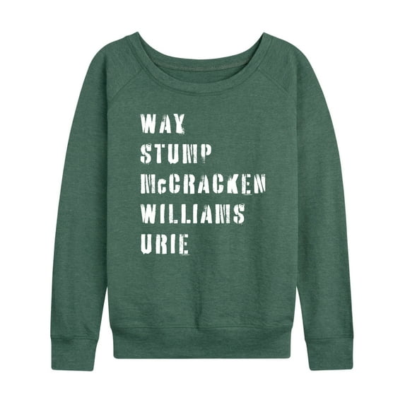 Instant Message - Emo Band List - Women's Lightweight French Terry Long Sleeve Shirt