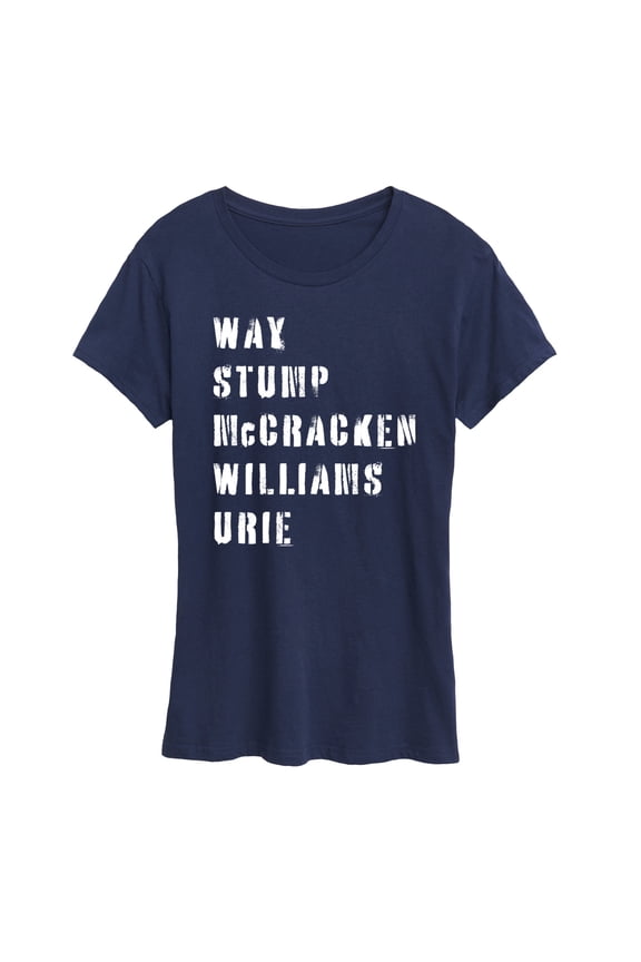 - Emo Band List - Women's Short Sleeve Graphic T-Shirt