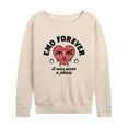 thumbnail image 1 of Instant Message - Emo Forever  - Women's Lightweight French Terry Long Sleeve Shirt, 1 of 6
