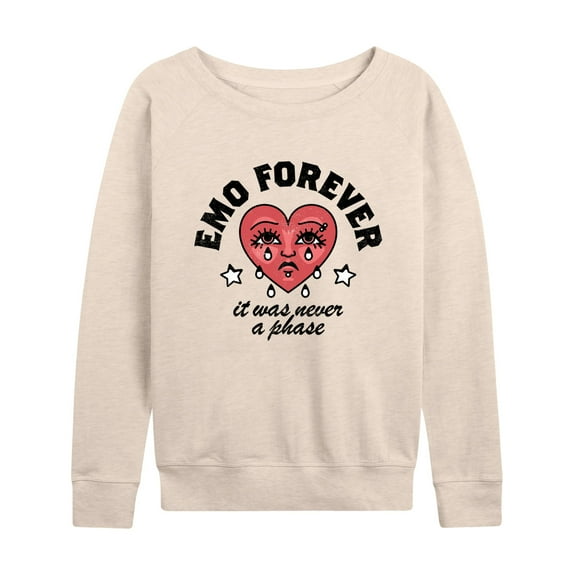 Instant Message - Emo Forever  - Women's Lightweight French Terry Long Sleeve Shirt