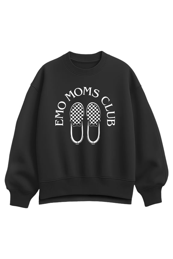 - Emo Moms Club - Women's Oversized Fleece Crew Sweatshirt