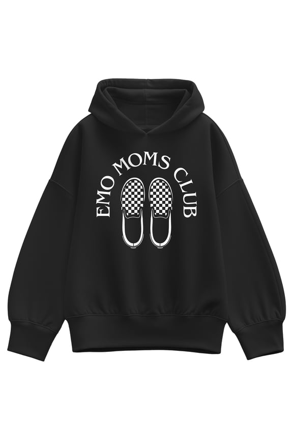 - Emo Moms Club - Women's Oversized Fleece Hoodie Sweatshirt