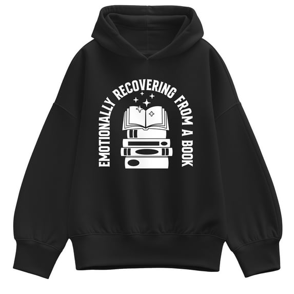 Instant Message - Emotionally Recovering From Book - Women's Oversized Fleece Hoodie Sweatshirt
