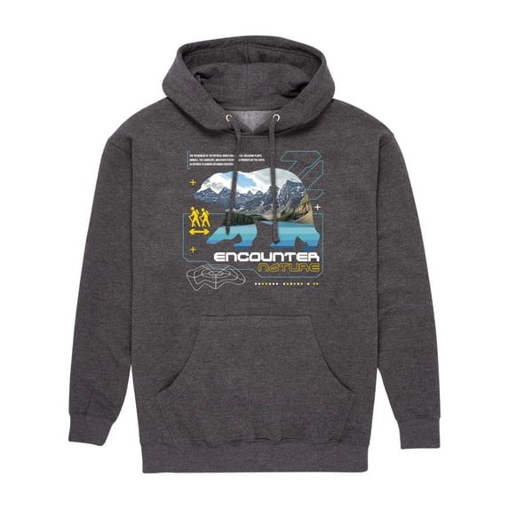 Instant Message - Encounter Nature - Men's Pullover Hooded Fleece Sweatshirt