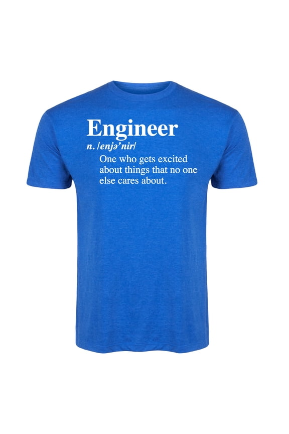 - Engineer Definition White - Men's Short Sleeve Graphic T-Shirt