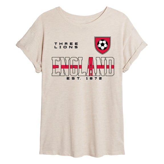 Instant Message - England Soccer Jersey Oversized Graphic T-Shirt