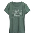 thumbnail image 1 of Instant Message - Enjoy The Little Things - Women's Short Sleeve Graphic T-Shirt, 1 of 5
