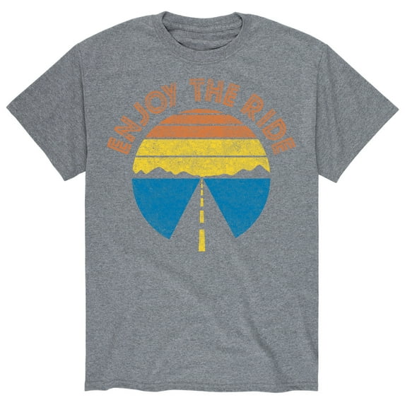 Instant Message - Enjoy The Ride Road Sunset - Men's Short Sleeve Graphic T-Shirt