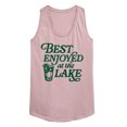 thumbnail image 1 of Instant Message - Enjoyed at the Lake Graphic Racerback Tank, 1 of 5