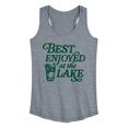 thumbnail image 1 of Instant Message - Enjoyed at the Lake Graphic Racerback Tank, 1 of 4
