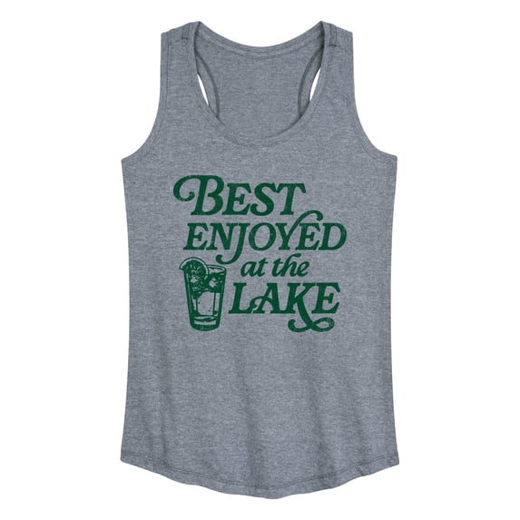 Instant Message - Enjoyed at the Lake Graphic Racerback Tank