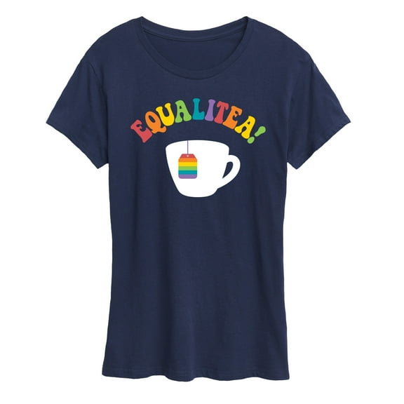 Instant Message - Equalitea! Rainbow Tea Bag Short Sleeve Graphic T-Shirt