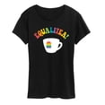 thumbnail image 1 of Instant Message - Equalitea - Women's Short Sleeve Graphic T-Shirt, 1 of 6