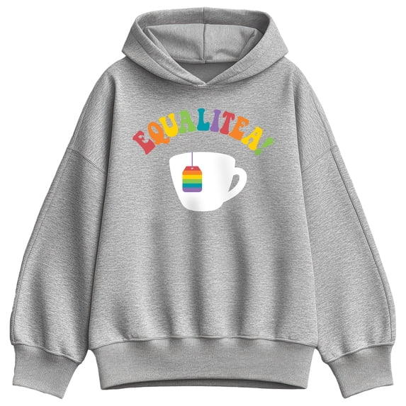 Instant Message - Equalitea - Women's Oversized Fleece Hoodie Sweatshirt