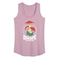 thumbnail image 1 of Instant Message - Escape to Nature - Blooming Mushrooms - Women's Racerback Tank Top, 1 of 6
