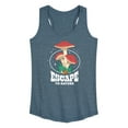 thumbnail image 1 of Instant Message - Escape to Nature - Blooming Mushrooms - Women's Racerback Tank Top, 1 of 6