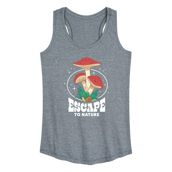 Instant Message - Escape to Nature Graphic Racerback Tank