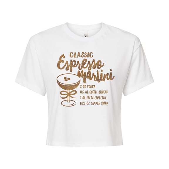 Instant Message - Espresso Martini Cropped Graphic T-Shirt