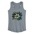 thumbnail image 1 of Instant Message - Etched Flowers - Women's Racerback Tank Top, 1 of 6