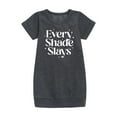 thumbnail image 1 of Instant Message - Every Shade Slays - Toddler & Youth Girls Fleece Dress, 1 of 1
