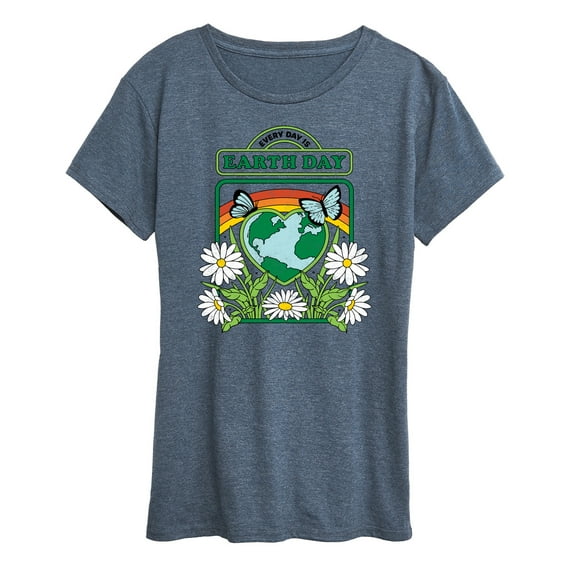Instant Message - Everyday Is Earth Day - Women's Short Sleeve Graphic T-Shirt