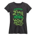 thumbnail image 1 of Instant Message - Everyone Loves An Irish Girl - Women's Short Sleeve Graphic T-Shirt, 1 of 5