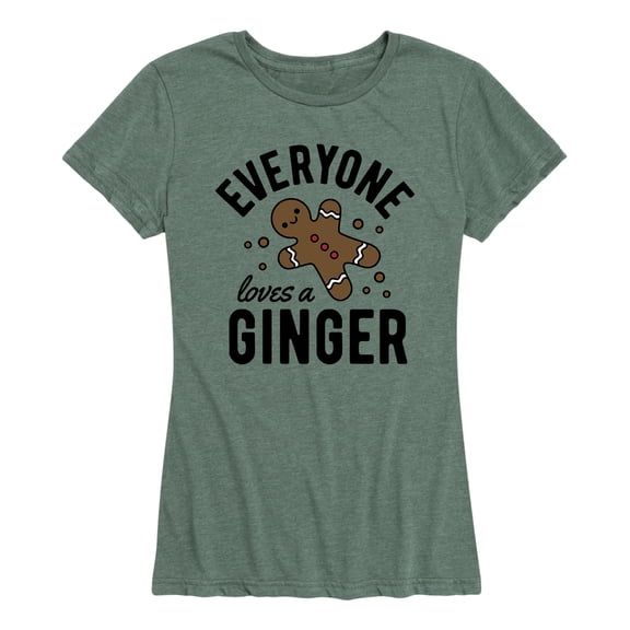 Instant Message - Everyone Loves Gingerbread Man - Women's Short Sleeve Graphic T-shirt