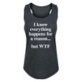 thumbnail image 1 of Instant Message - Everything Happens For A Reason Graphic Racerback Tank, 1 of 4