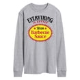 thumbnail image 1 of Instant Message - Everything Is Better Barbecue Sauce Label - Men's Long Sleeve T-Shirt, 1 of 6