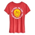 thumbnail image 1 of Instant Message - Everything Is Fine Melted Smile - Women's Short Sleeve Graphic T-Shirt, 1 of 6