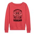 thumbnail image 1 of Instant Message - Exercise Your Demons - Women's Lightweight French Terry Pullover, 1 of 6