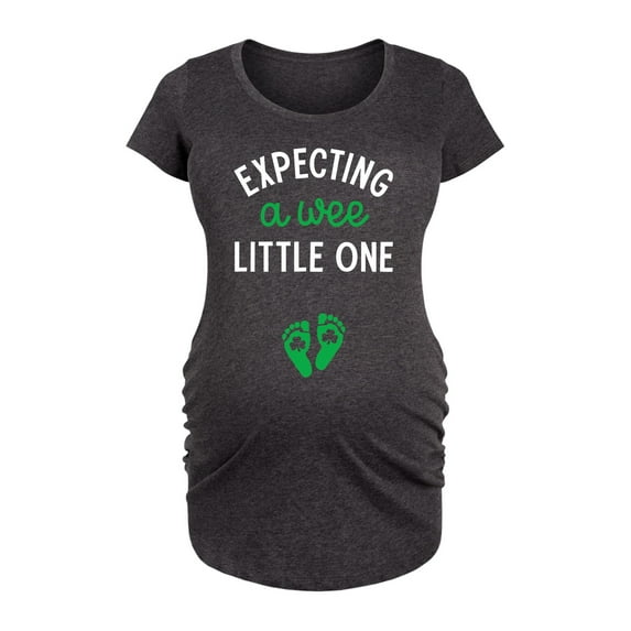 Instant Message - Expecting A Wee Little One - Maternity Scoop Neck T-Shirt