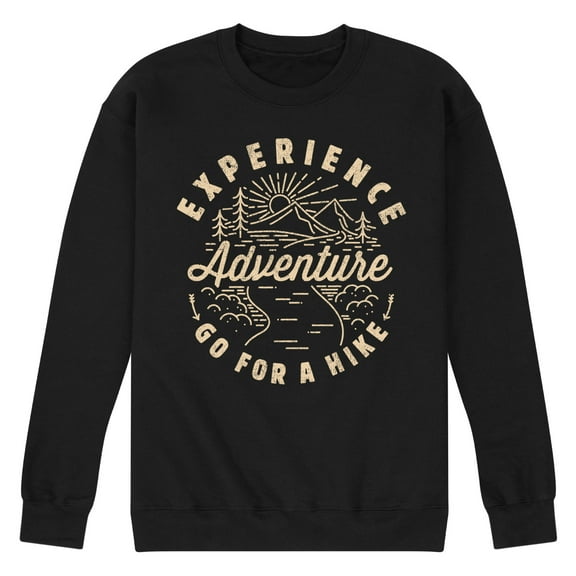 Instant Message - Experience Adventure - Men's Crew Neck Fleece Pullover